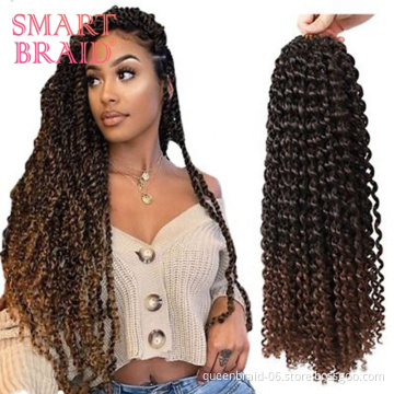 Curly Crochet Passion Twist Hair Water Wave Ombre Twist curl Crochet Braid Synthetic Braiding Hair Extensions Passion Twist